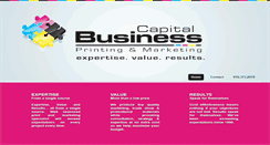 Desktop Screenshot of capitalbusinessprinting.com